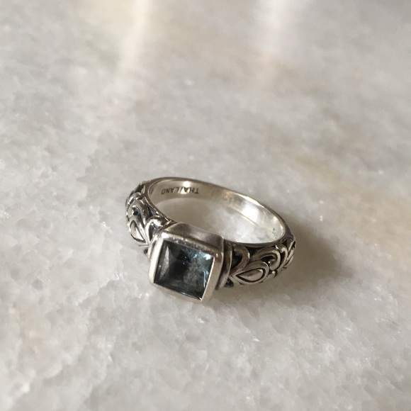 John Hardy Jewelry - Angela by John Hardy Blue Topaz Filigree Ring